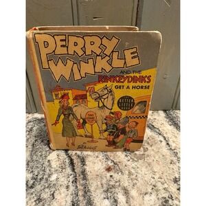 1938 Perry Winkle & Rinkeydinks Comic 1487 Whitman Golden Age Humor Vintage Rare